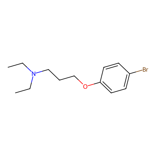 3-(4-bromophenoxy)-N,N-diethylpropan-1-amine structure
