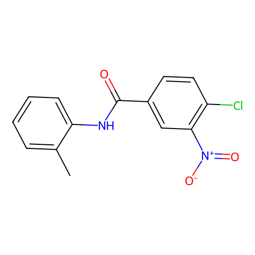 4-chloro-N-(2-methylphenyl)-3-nitrobenzamide structure