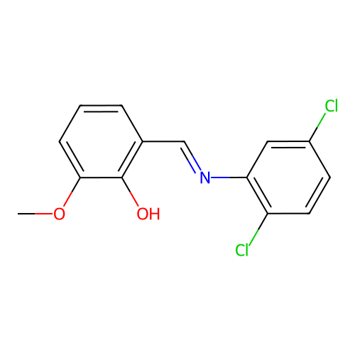 Alpha-(2,5-dichlorophenylimino)-6-methoxy-O-cresol structure