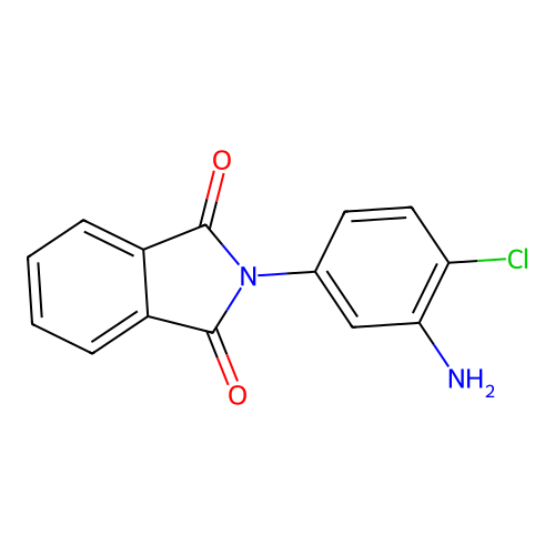 1H-Isoindole-1,3(2H)-dione, 2-(3-amino-4-chlorophenyl)- structure