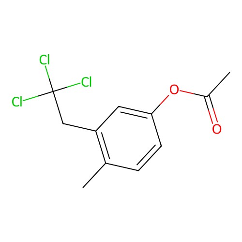 4-Methyl-3-(2,2,2-trichloroethyl)phenyl acetate structure