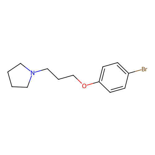 1-(3-(4-Bromophenoxy)propyl)pyrrolidine structure
