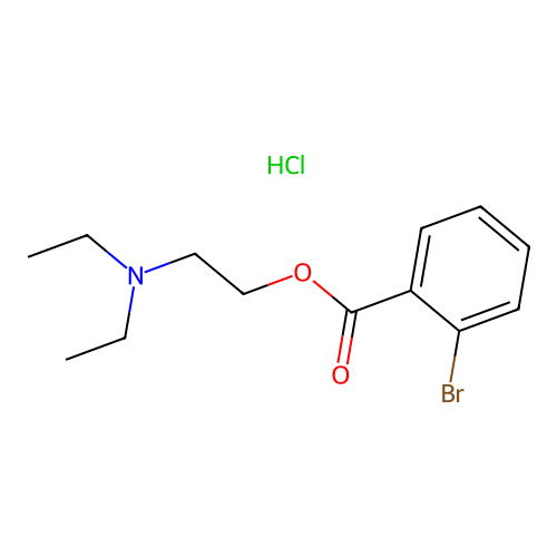 2-Bromo-benzoic acid 2-diethylamino-ethyl ester structure