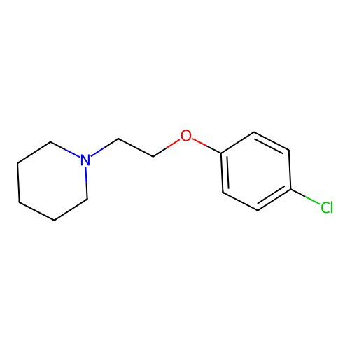 Piperidine, 1-[2-(4-chlorophenoxy)ethyl]- structure