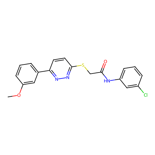 N-(3-chlorophenyl)-2-((6-(3-methoxyphenyl)pyridazin-3-yl)thio)acetamide structure