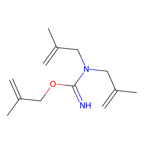 2-methylprop-2-enyl N,N-bis(2-methylprop-2-enyl)carbamimidate structure