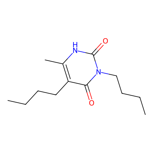 Uracil, 3,5-dibutyl-6-methyl- structure