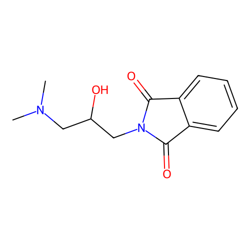 2-[3-(Dimethylamino)-2-hydroxypropyl]isoindole-1,3-dione structure