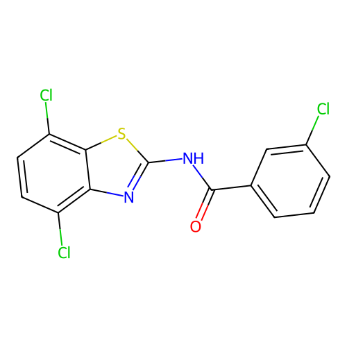 3-chloro-N-(4,7-dichloro-1,3-benzothiazol-2-yl)benzamide structure