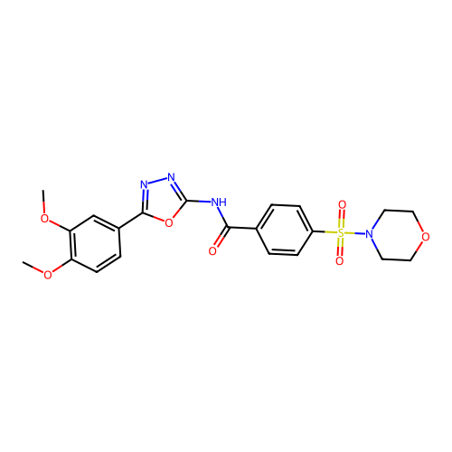 N-(5-(3,4-dimethoxyphenyl)-1,3,4-oxadiazol-2-yl)-4-(morpholinosulfonyl)benzamide structure