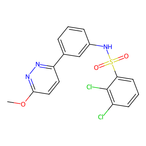2,3-dichloro-N-(3-(6-methoxypyridazin-3-yl)phenyl)benzenesulfonamide structure