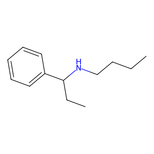 N-(1-phenylpropyl)butan-1-amine structure