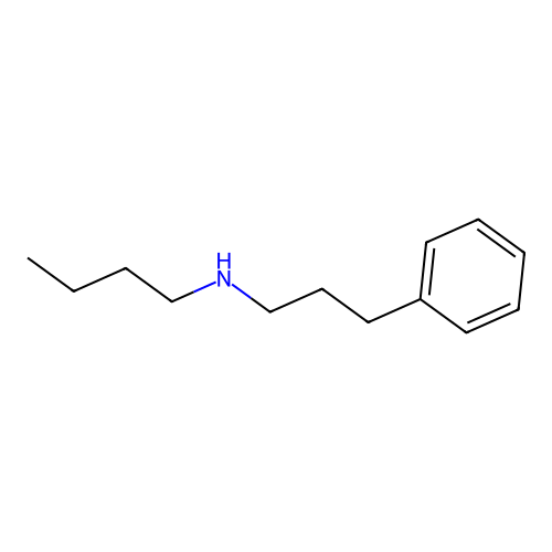 Butyl(3-phenylpropyl)amine structure