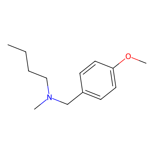 N-(4-methoxybenzyl)-N-methylbutan-1-amine structure