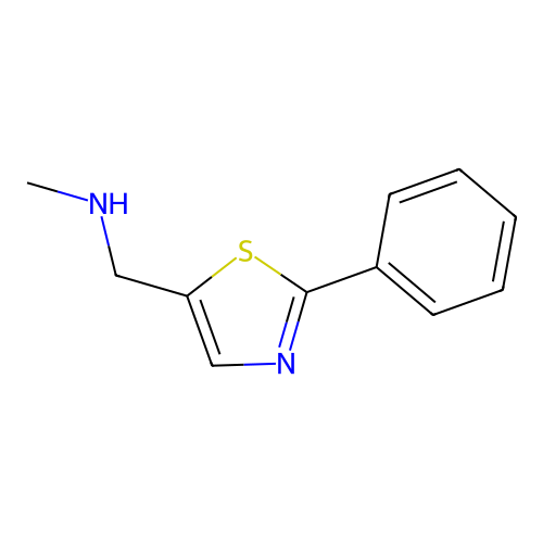 N-甲基-1-(2-苯基噻唑-5-基)甲胺 structure