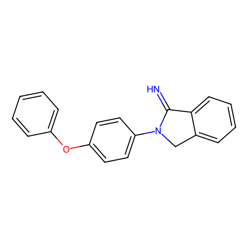 2-(4-phenoxyphenyl)-2,3-dihydro-1H-isoindol-1-imine structure