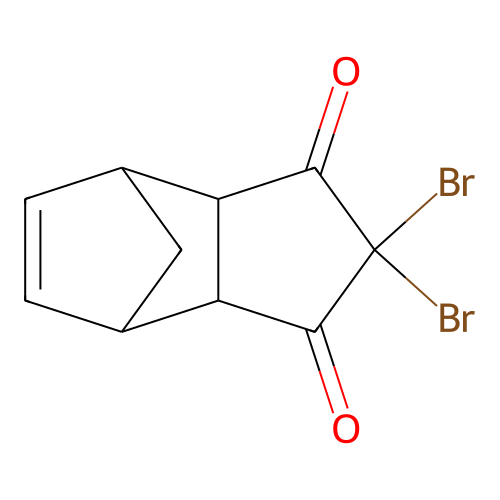 2,2-Dibromo-3a,4,7,7a-tetrahydro-1h-4,7-methanoindene-1,3(2h)-dione structure