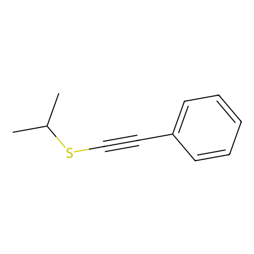 2-Propan-2-ylsulfanylethynylbenzene structure