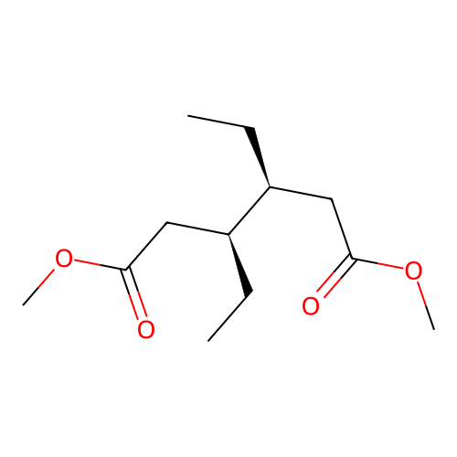 Hexanedioic acid, ethyl-, 1,6-dimethyl ester structure