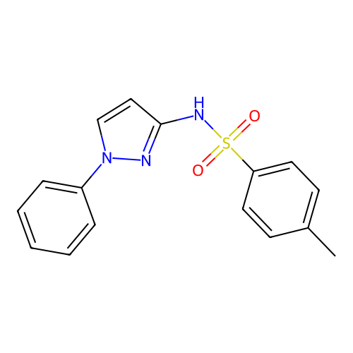 4-methyl-N-(1-phenyl-1H-pyrazol-3-yl)benzenesulfonamide structure