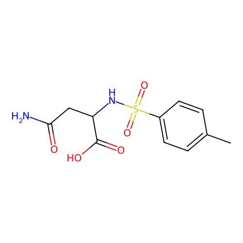 2-(Toluene-4-sulfonylamino)-succinamic acid structure