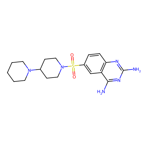 6-((1,4')Bipiperidinyl-1'-sulfonyl)-quinazoline-2,4-diamine structure