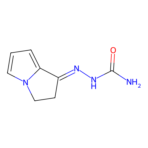 (2,3-Dihydropyrrolizin-1-ylideneamino)urea structure