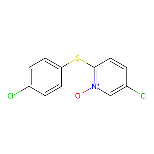 5-Chloro-2-[(4-chlorophenyl)sulfanyl]pyridine 1-oxide structure