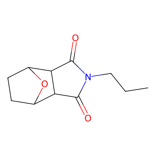 2-propylhexahydro-1H-4,7-epoxyisoindole-1,3(2H)-dione structure
