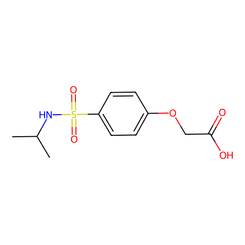 2-(4-(n-Isopropylsulfamoyl)phenoxy)acetic acid structure