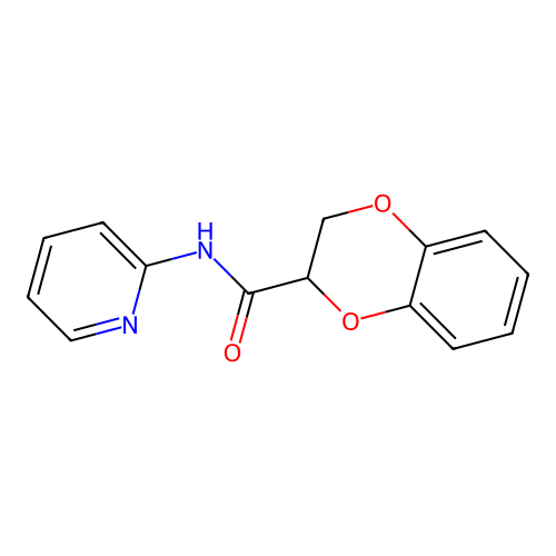 N-pyridin-2-yl-2,3-dihydro-1,4-benzodioxine-3-carboxamide structure