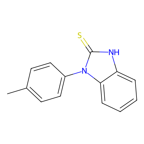 1-(4-methylphenyl)-1H-1,3-benzodiazole-2-thiol structure