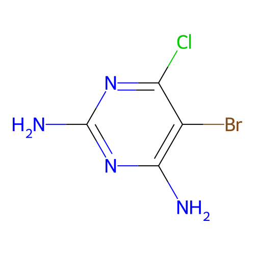 5-溴-6-氯嘧啶-2,4-二胺 structure