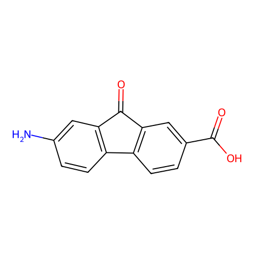 7-Amino-9-oxo-9h-fluorene-2-carboxylic acid structure