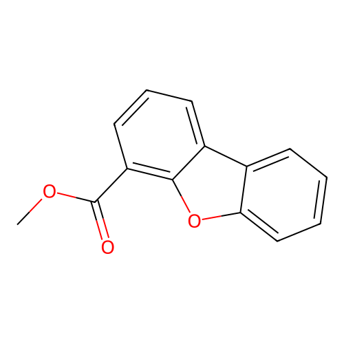 Methyl 4-dibenzofurancarboxylate structure