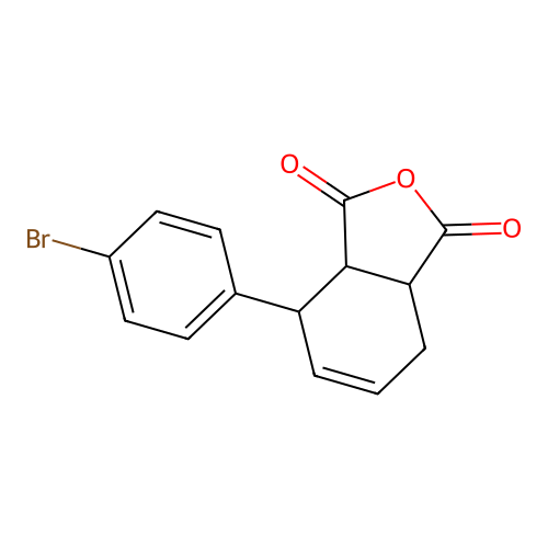 4-(4-Bromophenyl)-3a,4,7,7a-tetrahydro-2-benzofuran-1,3-dione structure
