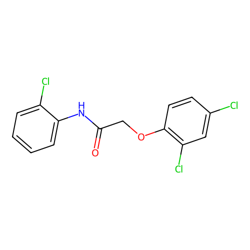 N-(2-chlorophenyl)-2-(2,4-dichlorophenoxy)acetamide structure