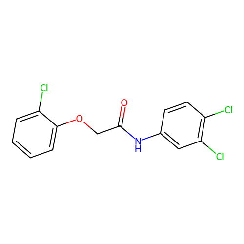 2-(2-chlorophenoxy)-N-(3,4-dichlorophenyl)acetamide structure