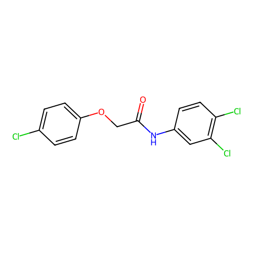 2-(4-chlorophenoxy)-N-(3,4-dichlorophenyl)acetamide structure