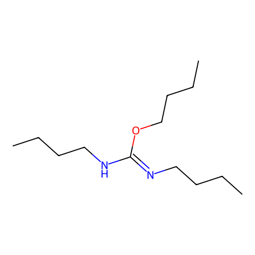 butyl N,N'-dibutylcarbamimidate structure