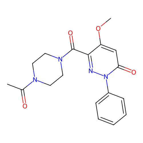 6-(4-Acetylpiperazine-1-carbonyl)-5-methoxy-2-phenylpyridazin-3-one structure