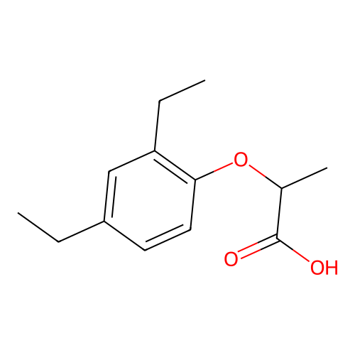 2-(2,4-Diethylphenoxy)propanoic acid structure
