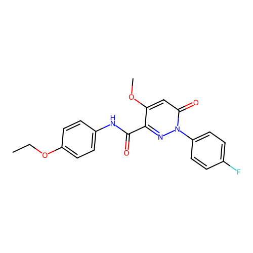 N-(4-ethoxyphenyl)-1-(4-fluorophenyl)-4-methoxy-6-oxo-1,6-dihydropyridazine-3-carboxamide structure