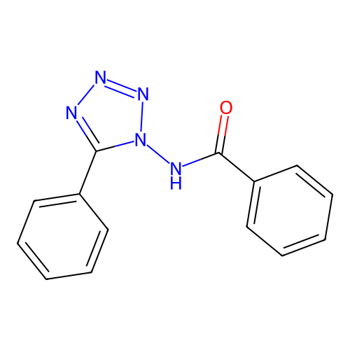 N-(5-phenyltetrazol-1-yl)benzamide structure