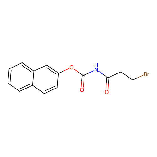 naphthalen-2-yl N-(3-bromopropanoyl)carbamate structure