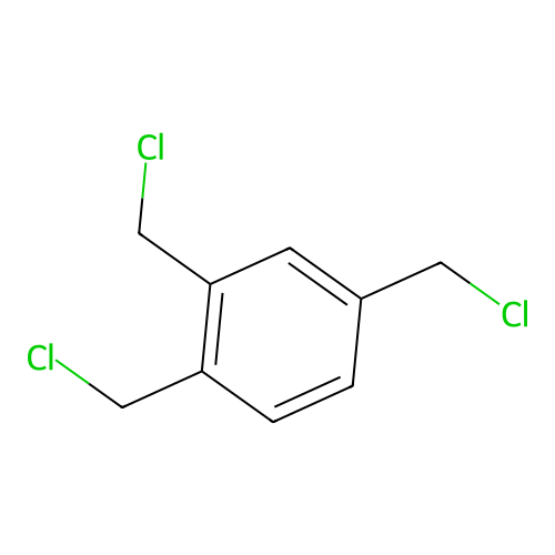 Benzene, 1,2,4-tris-(chloromethyl) structure