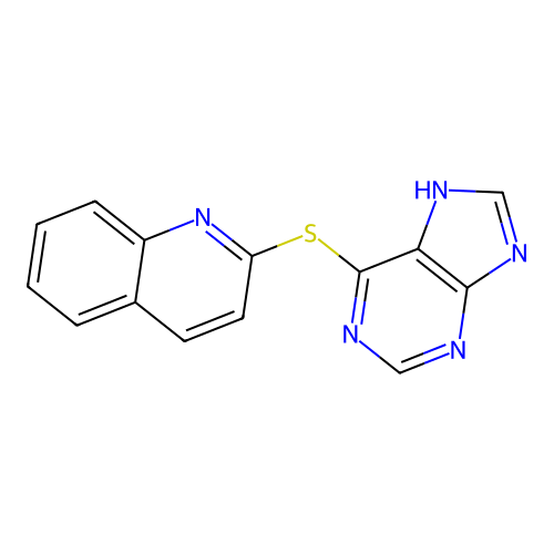 Quinoline, 2-(1H-purin-6-ylthio)- structure