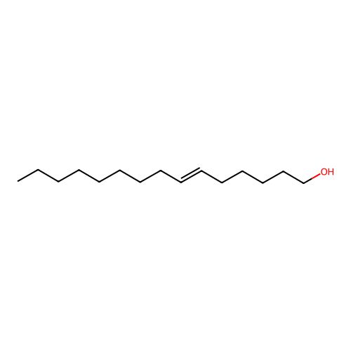 6-Pentadecen-1-ol structure