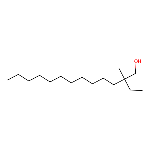1-Tridecanol, 2-ethyl-2-methyl- structure