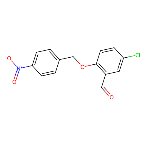 5-Chloro-2-[(4-nitrobenzyl)oxy]benzaldehyde structure
